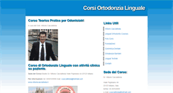 Desktop Screenshot of corsiortodonzialinguale.com