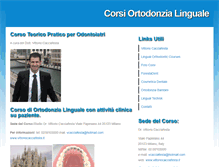 Tablet Screenshot of corsiortodonzialinguale.com